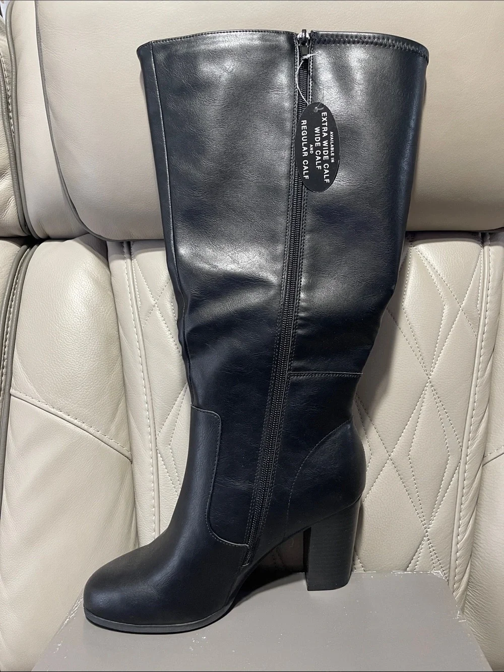 Style & Co. ADDY Black Over-the-Knee Block Heel Boots